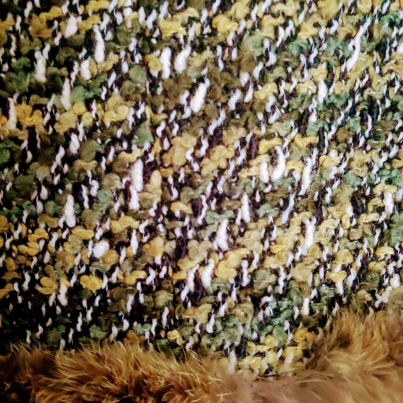 LAFAYETTE 148 4-6 3 PC TWEED BOUCLE FUR TRIM WOOL SILK 3 PC SKIRT SUIT NWOT - Picture 9 of 14